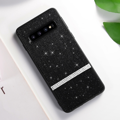 

SULADA Glitter Powder Diamond TPU Case for Galaxy S10+ (Black)