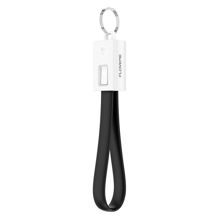 

FLOVEME USB / Type-C Key Ring Charging Cable Cable Length: 20cm(Black)