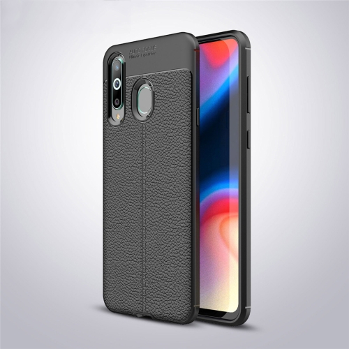 

Litchi Texture TPU Shockproof Case for Galaxy A8s (Black)