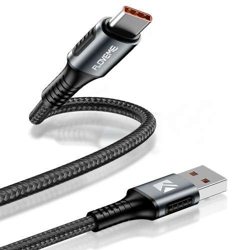 

FLOVEME 1m 5A USB to USB / Type-C Fast Charging & Data Cable