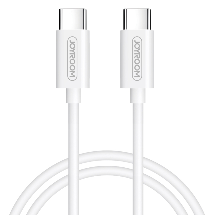 

JOYROOM S-M373 Ben Series Type-C to Type-C 60W Quick Charging Data Cable, 3A, Length: 1.2m(White)