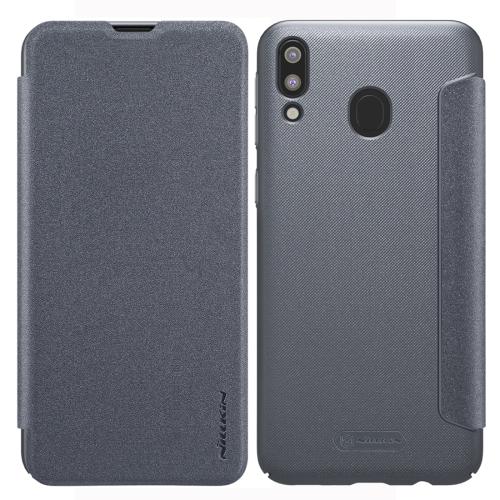 

NILLKIN Frosted Texture Horizontal Flip Leather Case for Galaxy M20 (Grey)