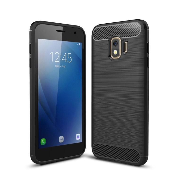 

Brushed Texture Carbon Fiber Shockproof TPU Case for Galaxy J2 Core (Black)