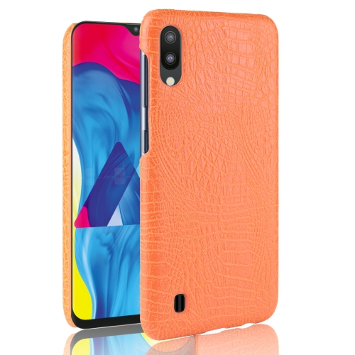 

Shockproof Crocodile Texture PC + PU Case for Galaxy M10 (Yellow)