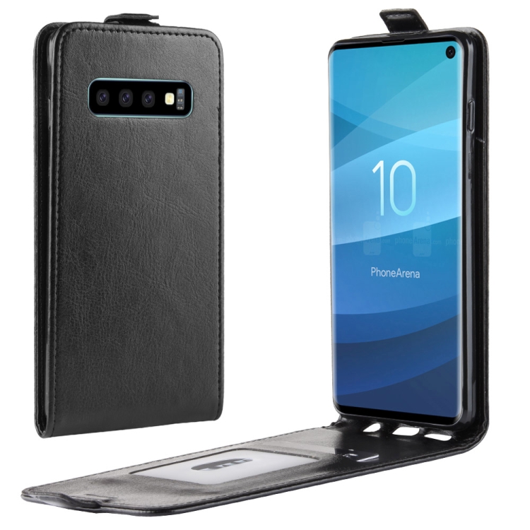 

Business Style Vertical Flip TPU Leather Case for Galaxy S10, with Card Slot (Black)