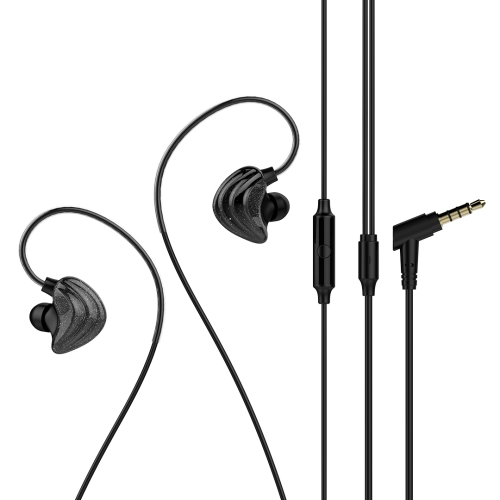 

UiiSii CM5 Universal Lovers Dual Dynamic Drivers Music In-Ear Earphone for Men(Black)