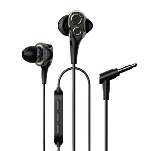 

UiiSii DT200 Universal HIFI Double Moving Coil Drivers In-Ear Earphone (Black)