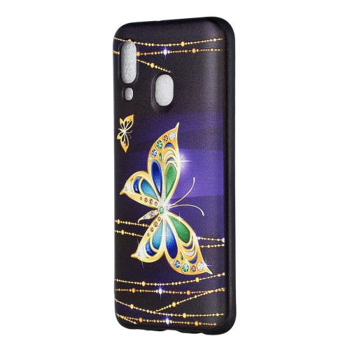 

Embossed Painted Big Butterfly Pattern TPU Case for Galaxy A40