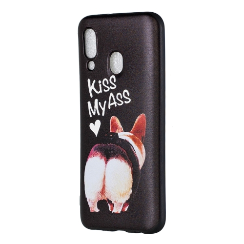 

Embossed Painted Kiss My Ass Pattern TPU Case for Galaxy A40
