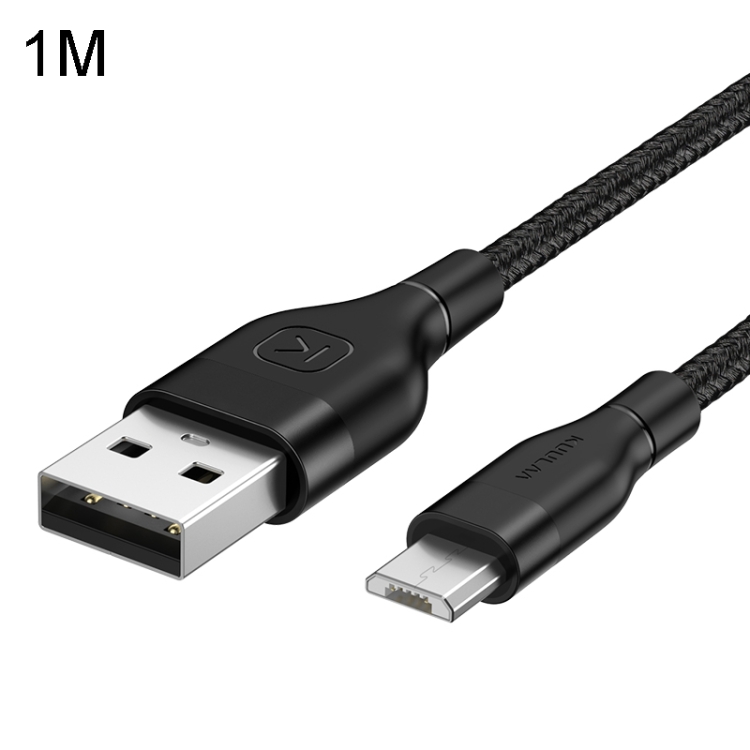 

Kuulaa KL-X02 USB to Micro USB Interface Fast Charging Data Cable, Length: 1m (Black)