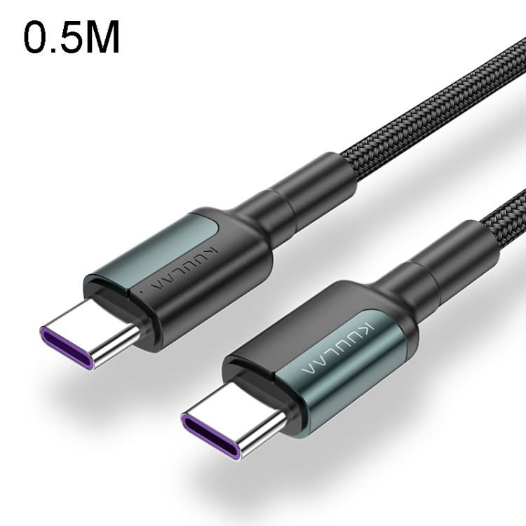 

Kuulaa KL-X06 USB-C / Type-C to USB-C / Type-C Zinc Alloy Fast Charging Cable, Length: 0.5m (Blue)