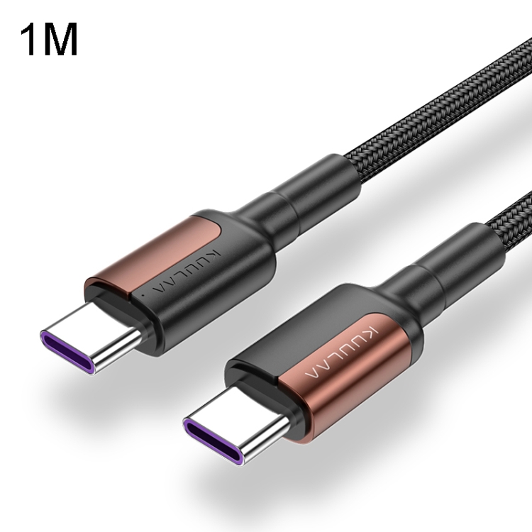 

Kuulaa KL-X06 USB-C / Type-C to USB-C / Type-C Zinc Alloy Fast Charging Cable, Length: 1m (Red)