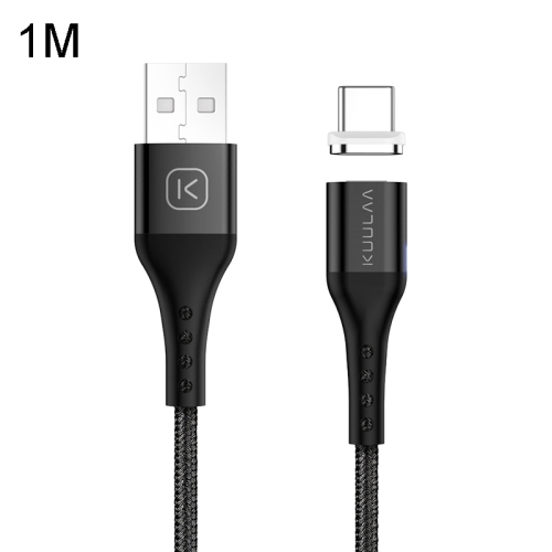 

Kuulaa KL-X01-C USB to USB-C / Type-C Square Head Magnetic Fast Charging Data Cable, Length: 1m (Black)