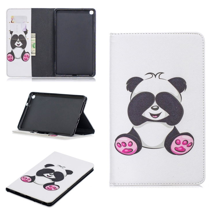 

Colored Drawing Panda Pattern Horizontal Flip Leather Case for Galaxy Tab A 8 (2019) P200 / P205, with Holder & Card Slots & Wallet