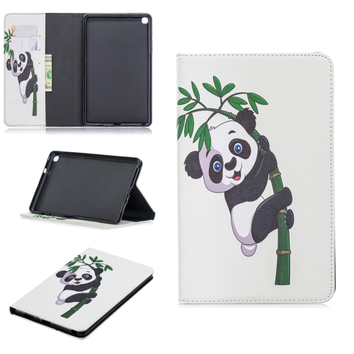 

Colored Drawing Panda and Bamboo Pattern Horizontal Flip Leather Case for Galaxy Tab A 8 (2019) P200 / P205, with Holder & Card Slots & Wallet
