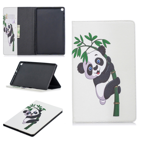 

Colored Drawing Panda and Bamboo Pattern Horizontal Flip Leather Case for Galaxy Tab A 10.1 (2019) T510 / T515, with Holder & Card Slots & Wallet