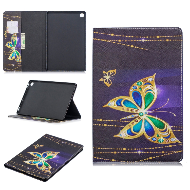 

Colored Drawing Big Butterfly Pattern Horizontal Flip Leather Case for Galaxy Tab S5e 10.5 T720 / T725, with Holder & Card Slots & Wallet