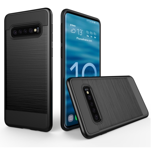 

Brushed Texture PC + TPU Protective Case for Galaxy S10 5G (Black)