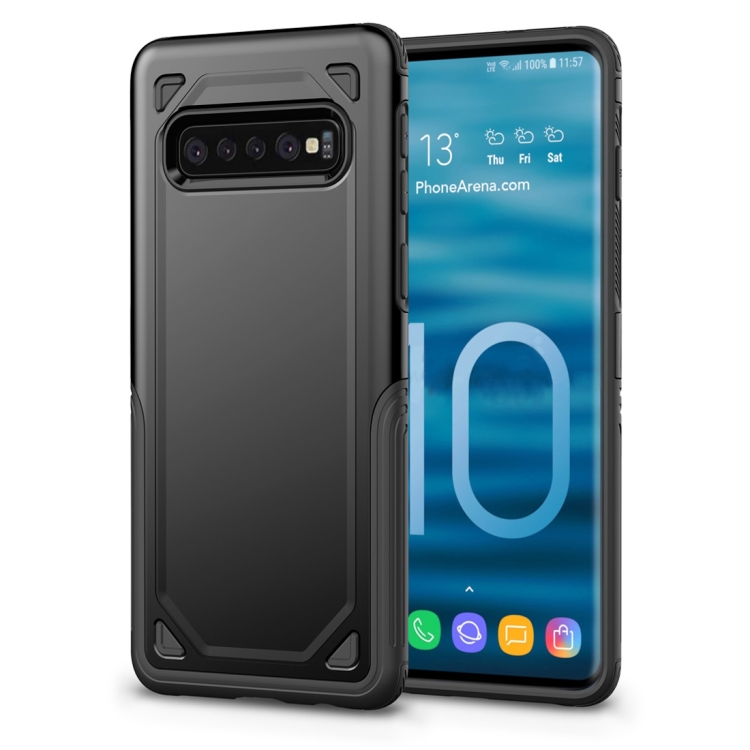 

Shockproof Rugged Armor Protective Case for Galaxy S10 5G (Black)