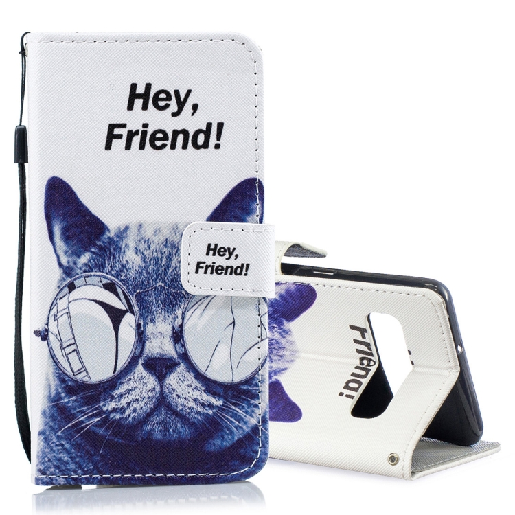 

Cool Cat Pattern Horizontal Flip Leather Case for Galaxy S10 5G, with Holder & Card Slots & Wallet