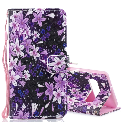 

Lily Pattern Horizontal Flip Leather Case for Galaxy S10 5G, with Holder & Card Slots & Wallet