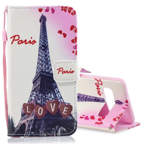 

Love Tower Pattern Horizontal Flip Leather Case for Galaxy S10 5G, with Holder & Card Slots & Wallet
