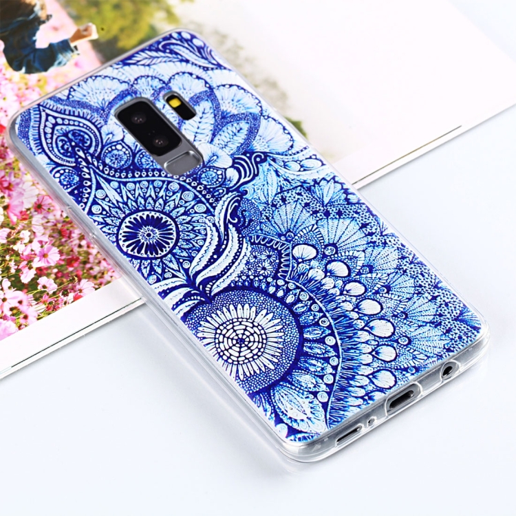 

For Galaxy S9+ Painting Tribal Flower Pattern TPU Protective Back Case
