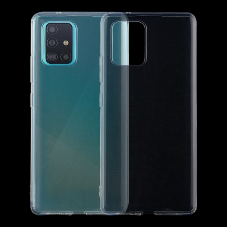 

For Galaxy A91 0.75mm Ultrathin Transparent TPU Soft Protective Case