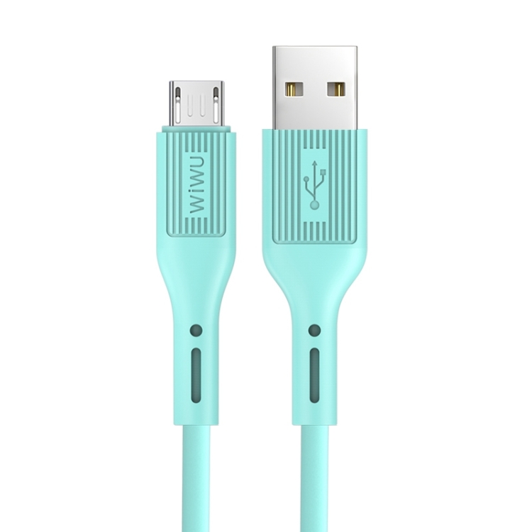 

WIWU G40 1.2m 2.4A USB to Micro USB Charging Cable (Mint Green)