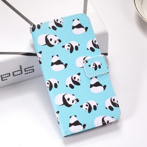 

Pandas Pattern Colored Drawing Horizontal Flip Leather Case for Galaxy S10e, with Holder & Card Slots & Wallet & Lanyard