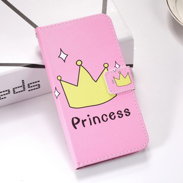 

Crown Pattern Colored Drawing Horizontal Flip Leather Case for Galaxy S10, with Holder & Card Slots & Wallet & Lanyard