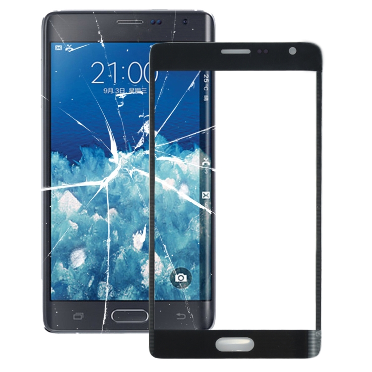 

Front Screen Outer Glass Lens for Galaxy Note Edge / N9150(Black)