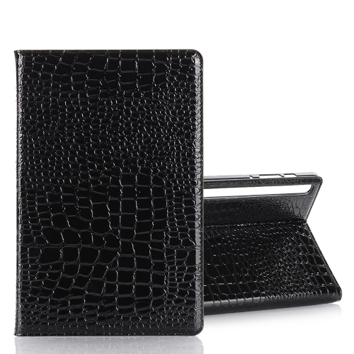 

For Galaxy Tab S6 T860 / T865 Crocodile Texture Horizontal Flip Leather Case with Holder & Card Slots & Wallet (Black)