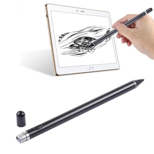 

Long Universal Rechargeable Capacitive Touch Screen Stylus Pen with 2.3mm Superfine Metal Nib, For iPhone, iPad, Samsung, and Other Capacitive Touch Screen Smartphones or Tablet PC(Black)