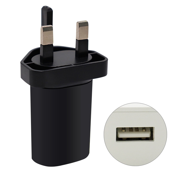 

MF-05002000 5V 1A USB Interface Wall Charger Travel Charger, UK Plug (Black)