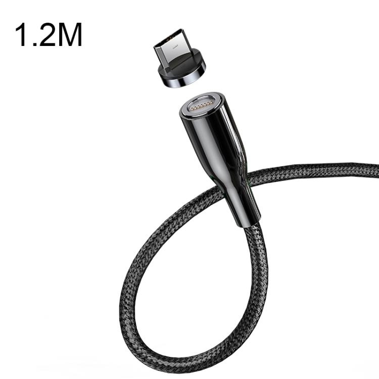 

CAFELE Zhen Magnetic Series Micro USB Round Head Magnetic Suction Fast Charging Data Cable Line Length: 1.2m(Black)