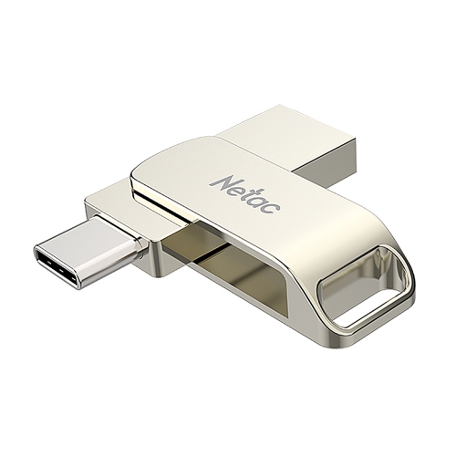 

Netac U783C 64GB USB-C / Type-C + USB 3.0 360 Degrees Rotation Zinc Alloy Flash Drive OTG U Disk