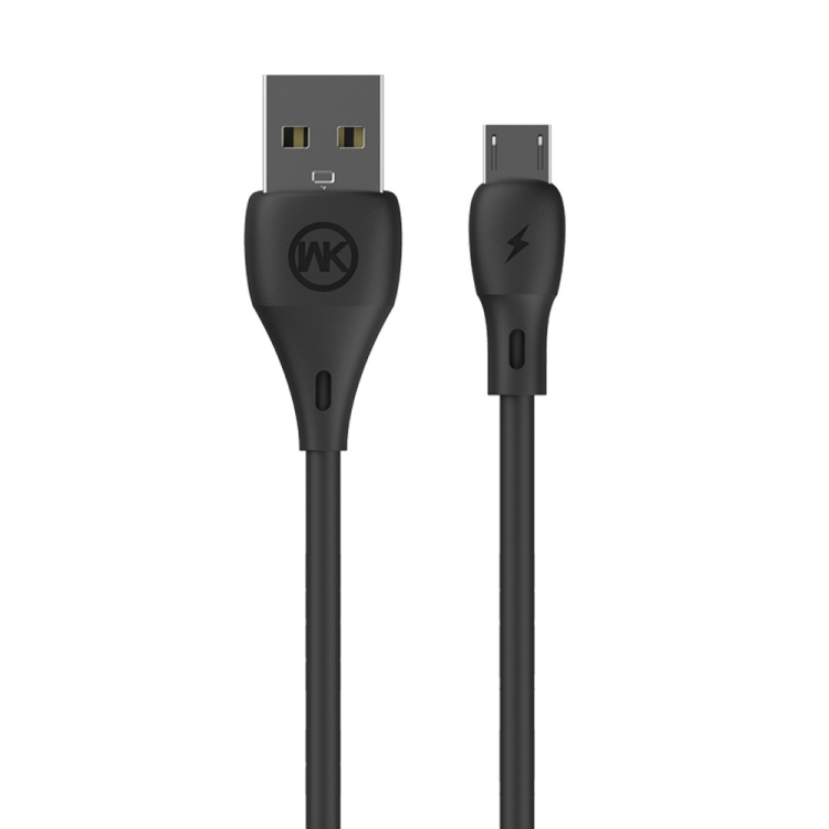 

WK WDC-072 1m 2.1A Output Full Speed Series USB to Micro USB Data Sync Charging Cable (Black)