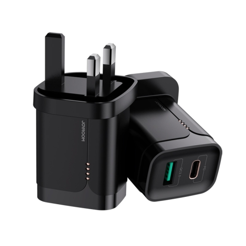 

JOYROOM L-QP182 Simple Series 18W Doul Port PD+QC3.0 Travel Charger Power Adapter, UK Plug