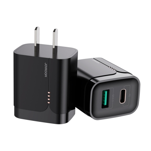 

JOYROOM L-QP182 Simple Series 18W Doul Port PD+QC3.0 Travel Charger Power Adapter, CN Plug