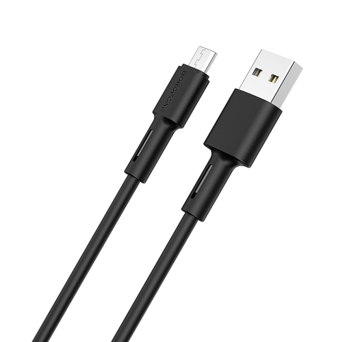 

Borofone BX31 1m 2.4A Max Output Soft Silicone USB to Micro USB Data Sync Charging Cable(Black)