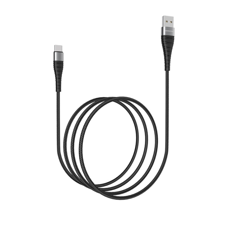 

Borofone BX32 1m 5A Max Output Munificent USB to Type-C / USB-C Data Sync Charging Cable(Black)