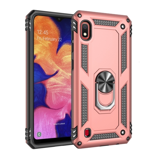 

Armor Shockproof TPU + PC Protective Case for Galaxy A10, with 360 Degree Rotation Holder (Rose Gold)