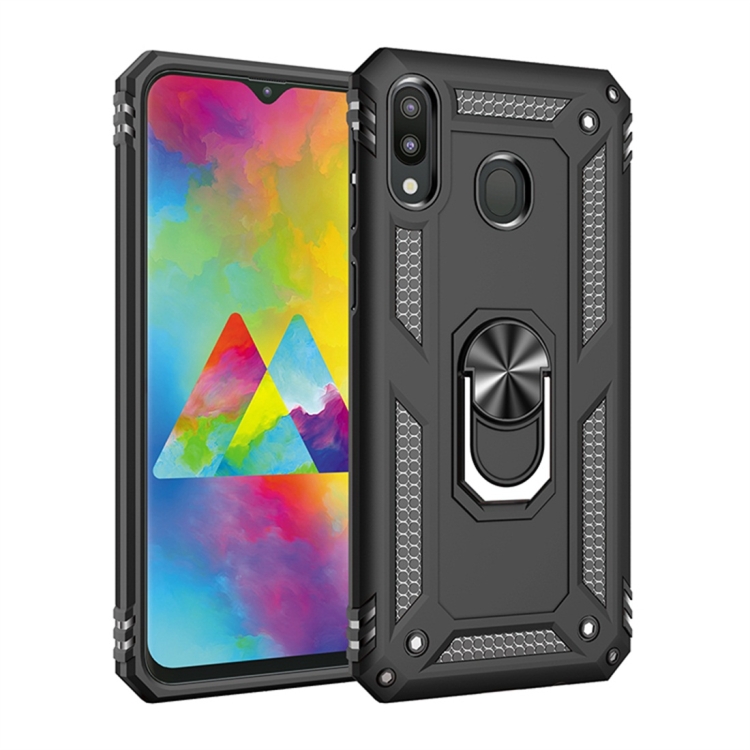 

Armor Shockproof TPU + PC Protective Case for Galaxy M20, with 360 Degree Rotation Holder (Black)