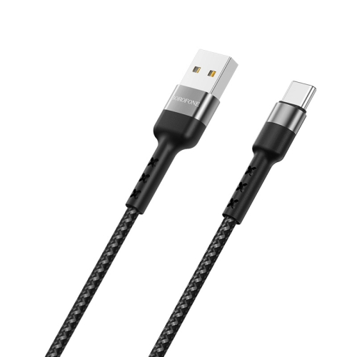 

Borofone BX34 1m 3A Max Output Advantage USB to Type-C / USB-C Data Sync Charging Cable (Black)