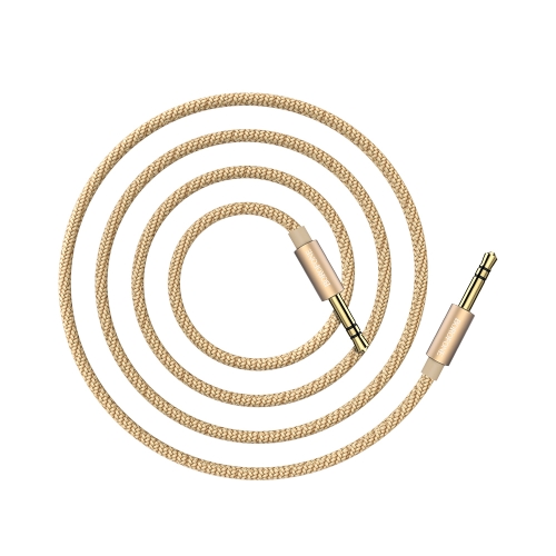 

Borofone BL3 Soundlink Nylon Braid AUX Audio Cable, Length: 1m (Gold)