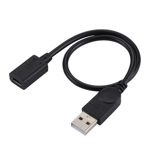 

USB-C / Type-C Female to USB 2.0 Male Adapter Cable, Total Length: 33cm, For Galaxy S9 & S9+ & S8 & S8 + / LG G6 / Huawei P10 & P10 Plus / Xiaomi Mi 6 & Max 2 and other Smartphones