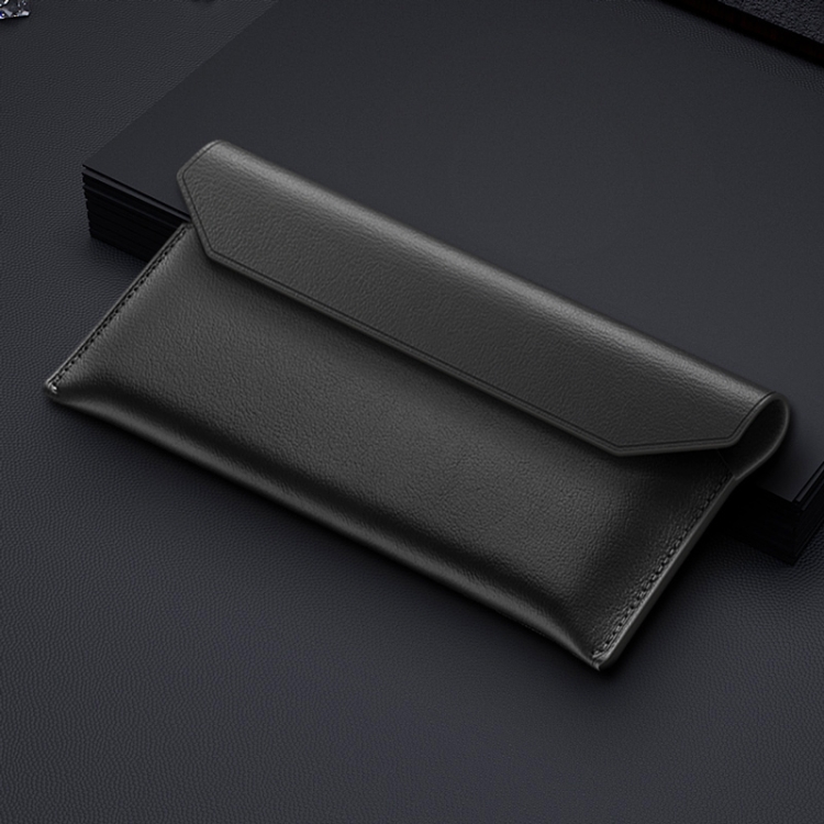 

For Huawei Mate Xs Envelope Genuine Leather Horizontal Flip Case(Black)