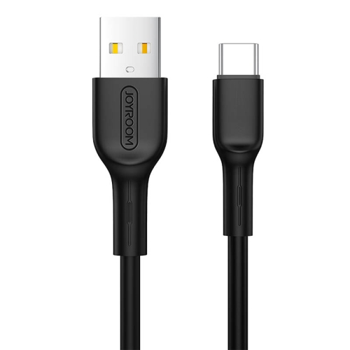 

JOYROOM S-M357S Colorful Series 2A USB-C / Type-C to USB PVC Data Cable, Length: 1m(Black)