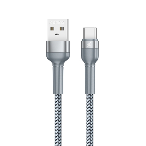 

REMAX RC-124a 1m 2.4A USB to USB-C / Type-C Aluminum Alloy Braid Fast Charging Data Cable (Silver)